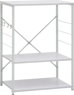 Obrázek produktu pro vidaXL Police do mikrovlnné trouby bílá 60×39,6×79,5 cm výrobek ze dřeva