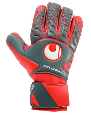 Zdjęcie produktu dla Uhlsport Aerored Soft HN Comp rękawice bramkarskie męskie szaro-pomarańczowe 9