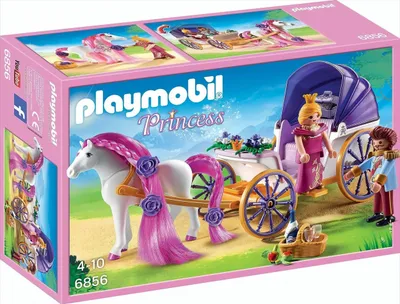 Immagine prodotto di PLAYMOBIL Principessa coppia reale con carrozza trainata da cavalli 6856