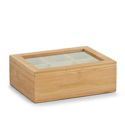 Produktbild von Zeller Teebeutelbox, Bamboo 21x16x7,5