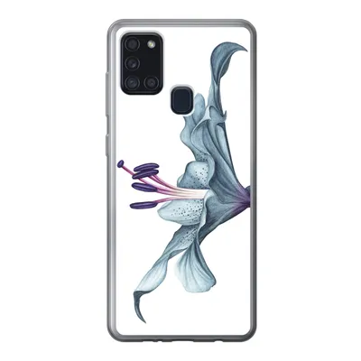 Produktbild von MuchoWow® Handyhülle Schutzhülle Hülle für Samsung Galaxy A21s Blumen - Aquarell - Lilie Silikon Softcase Handy Hülle - Hartschale