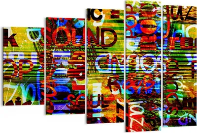 Produktbild von Bild auf Leinwand - Leinwandbild - Wörter Tapeten modern - 150x100cm - Wand Bild - Wanddeko - Leinwanddruck - Bilder - Kunstdruck - Wanddekoration - Leinwand bilder - Wandkunst - EG150x100-2778