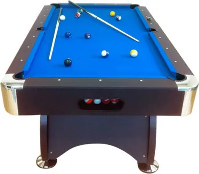 Produktbild von Billardtisch Pool Billard Tisch blau mit Zubehör robust 145 kg 7 ft blau, grün oder rot