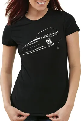 Produktbild von style3 Classic Pony Car Damen T-Shirt muscle mustang, Größe:XL