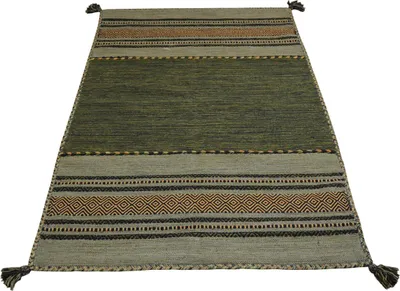 Obrázek produktu pro ANTIQUE KILIM 140X200 cm GREEN | GalleriaFarah1970