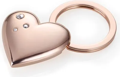 Produktbild von Schlüsselanhänger "Girls Best Friend Rosy", rosa, mit SWAROVSKI-Kristallen, TROIKA KR15-32/RG