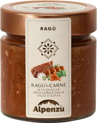 Produktbild von Ragu' di Carne, Pasta Sauce nach Art Ragu mit Fleisch, 225g, Alpenzu