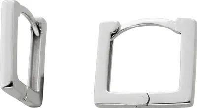 Produktbild von Creolen Ohrringe Silber 925 rhodiniert Klapp Scharnier