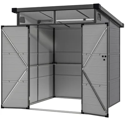 Produktbild von Outsunny Gerätehaus Kunststoff 3,24m³ 190x191x215cm Geräteschuppen mit Pultdach