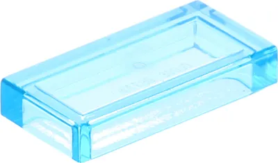 Obrázok produktu pre LEGO® 1x2 dlaždice Priehľadná svetlomodrá - 3069b NOVINKA! Množstvo 50x