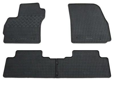 Gummifußmatten Set 4-teilig für Mazda 5 I CR (2005-2010), schwarz