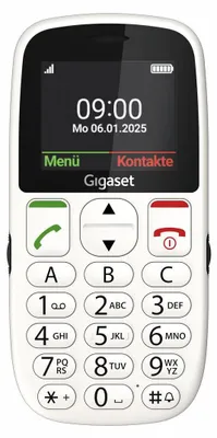 Produktbild von Gigaset GL395 Seniorentelefon Weißer Bildschirm 5,59 cm Kamera 0,3 MP