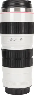 Image de Camera Lens Coffee Mugs Stainless Steel Coffee Mugs Sealed Lids Photographer Camera Mug Travel Coffee Cup for Men Women White