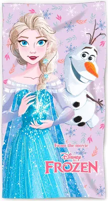 Produktbild von Disney Frozen Elsa & Olaf Strandtuch aus Baumwolle