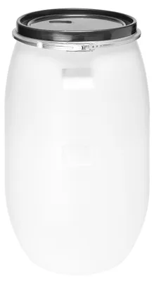 Produktbild von Garronda 120L Plastikfass Lebensmittelfass aus HDPE-Plastik für Haus&Garten GD-0078, Weiß