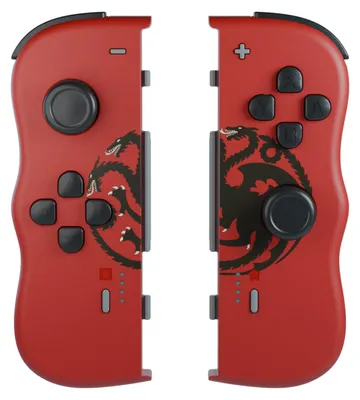Produktbild von Lexip HBO Game of Thrones Targaryen, Gamepad, Nintendo Switch, Nintendo Switch OLED, Kabellos, Bluetooth, Schwarz, Rot, Akku