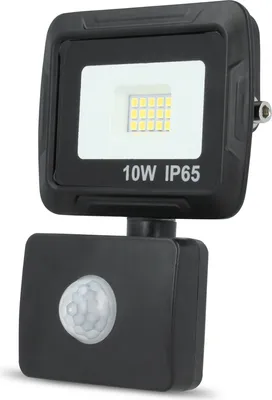 Image de Forever Proxim SMD LED Projecteur PIR 10W 800 lumens remplace 60W avec détecteur de mouvement Lampe à incandescence Projecteur extérieur IP65 résistant à l'eau Blanc neutre Mur plafond intérieur extérieur