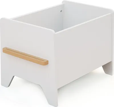 Produktbild von WEBABY - PIRATEN Spielzeugkiste aus Holz | 50,8 x 39 x 39 cm | Ohne Deckel | Einfache Lagerung