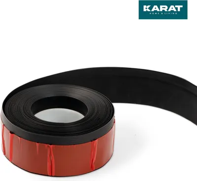 Immagine prodotto di Battiscopa Oslo personalizzabile con supporto autoadesivo 50x15 mm Nero Lunghezza: 25 m