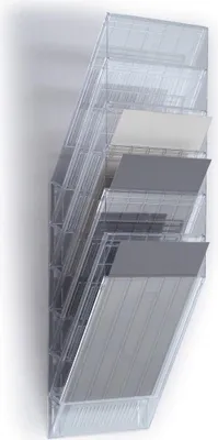 Produktbild von DURABLE Prospektspender A4 hoch 6 St., 1709760400 transparent