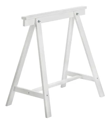 Produktbild von Astigarraga Kit Line Unterstellbock Holzbock "Deco" - Weiß, Tischbein aus Massivholz in verschiedenen Farben, 400 kg max. Belastbarkeit