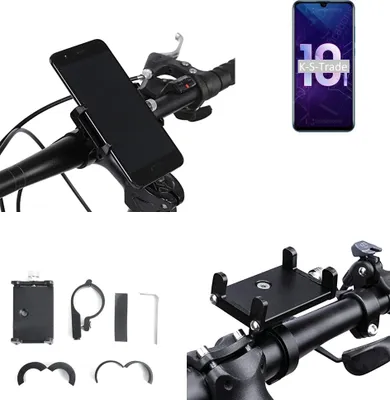 Produktbild von K-S-Trade Handyhalterung für das Fahrrad kompatibel mit Huawei Honor 10i Halter Lenkstange Fahrradhalterung Motorrad Bike Mount Befestigung