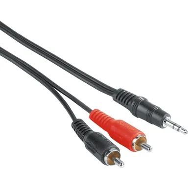 Produktbild von Audio-Kabel, 3,5-mm-Klinken-Stecker - 2 Cinch-Stecker, 5 m (00205107)