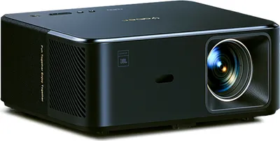 A black YABER K2s LED projector is shown from a diagonal front-left angle on a white background.