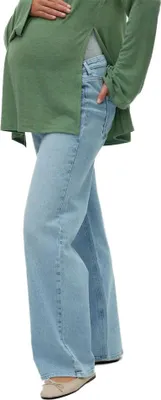 Image de Jean de grossesse Vero Moda Tessa, coupe large, modèle RA339, couleur bleu, taille 31/32, pour femme, couleur bleu