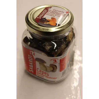 Produktbild von Sabarot Cèpes 40g Glas (getrocknete Steinpilze)