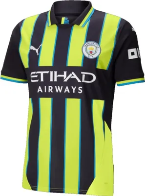Produktbild von Puma MCFC Away Shirt Replica 2024-2025 - 775086, Farbe:Marine/Neongelb, Textil:M