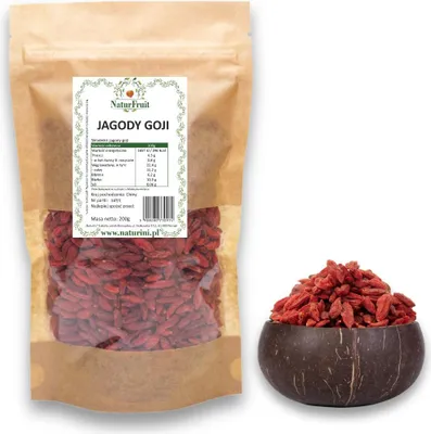 Zdjęcie produktu dla Jagody goji 200g, PREMIUM Naturini
