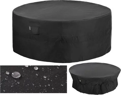 Produktbild von Wasserdichte Gartentischabdeckung schwarz 183x79cm