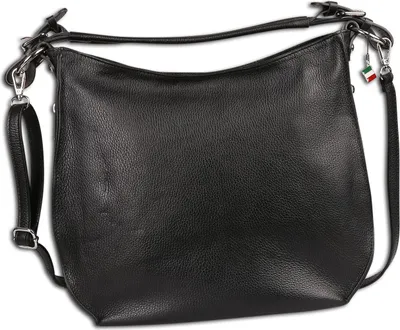 Obrázek produktu pro Dámská kabelka Florence, kožená, černá, rozměry 12 x 38 x 31 cm, OTF187S1