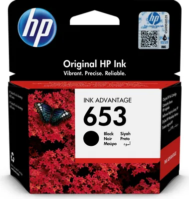 Immagine prodotto di Inchiostro originale HP / inchiostro 3YM75AE, HP 653, nero, 360s