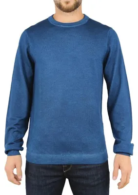 Produktbild von Herrenpullover aus 100% Wolle mit Rundhalsausschnitt