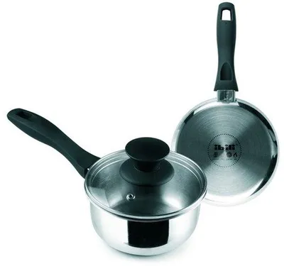 Productafbeelding van Steelpan met deksel Induktion, 14 cm, roestvrij staal, geschikt voor inductie