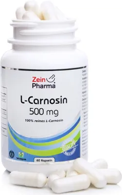 Produktbild von ZeinPharma L-Carnosin 500 mg Kapseln, 60 St. Kapseln