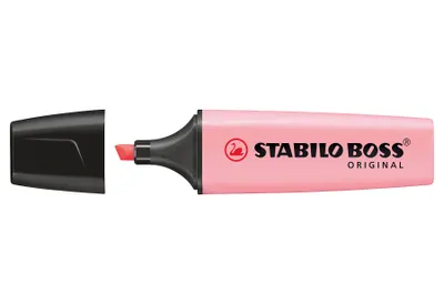 Zdjęcie produktu dla Rozświetlacz - STABILO BOSS ORIGINAL Pastel - pojedynczy długopis - różowy róż