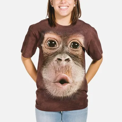 Produktbild von The Mountain T-Shirt - Big Face Baby Orangutan M