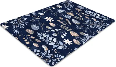 Produktbild von Stuhlunterlage Bürostuhlunterlage 120 cm x 90 cm Bodenmatte Bürostuhlunterlage - Skandinavische Blätter
