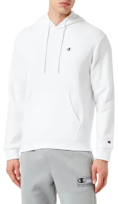 Produktbild von Champion Legacy Basics-Powerblend Fleece Sweatshirt mit Kapuze für Herren, Bianc