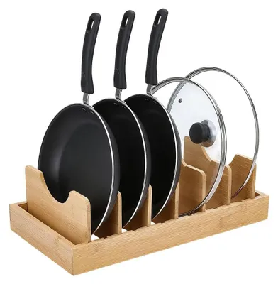 Produktbild von Bambus Deckelorganizer für Küche und Schrank
