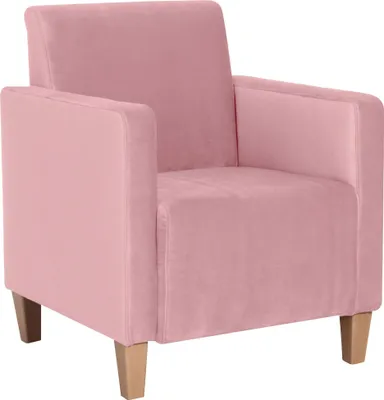 Produktbild von Sessel Karol Bezug Samtvelours Buche natur / rosé 22192