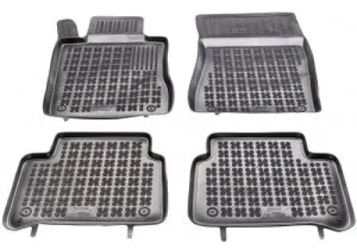 Imagen del producto de Juego de alfombrillas de goma REZAW PLAST, compatibles con el modelo MERCEDES-BENZ Clase E (sedán, modelo W211), para las plazas delanteras y traseras