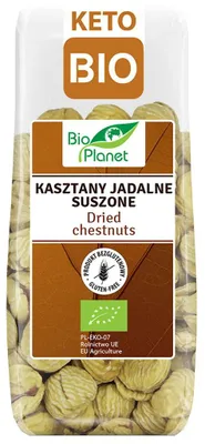 KASZTANY JADALNE SUSZONE BEZGLUTENOWE BIO 200 g - BIO PLANET