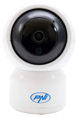 Image de Caméra de vidéosurveillance PNI IP390T 1080P avec PTZ WiFi H264 + prend en charge les cartes microSD 128 Go, vision nocturne, application Tuya, P2P, Android, iOS