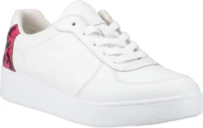 Image de FitFlop - Baskets femme, motif serpent, cuir FS11614 (37 UE) (Blanc/Framboise)