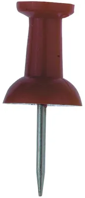 Produktbild von Alco Pinnwandnadel Kunststoff rot 12mm 200 ST