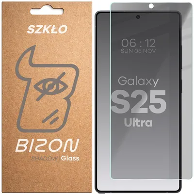 Produktbild von Prywatyzujące szkło hartowane Bizon Glass Clear Shadow do Galaxy S25 Ultra, przyciemniane